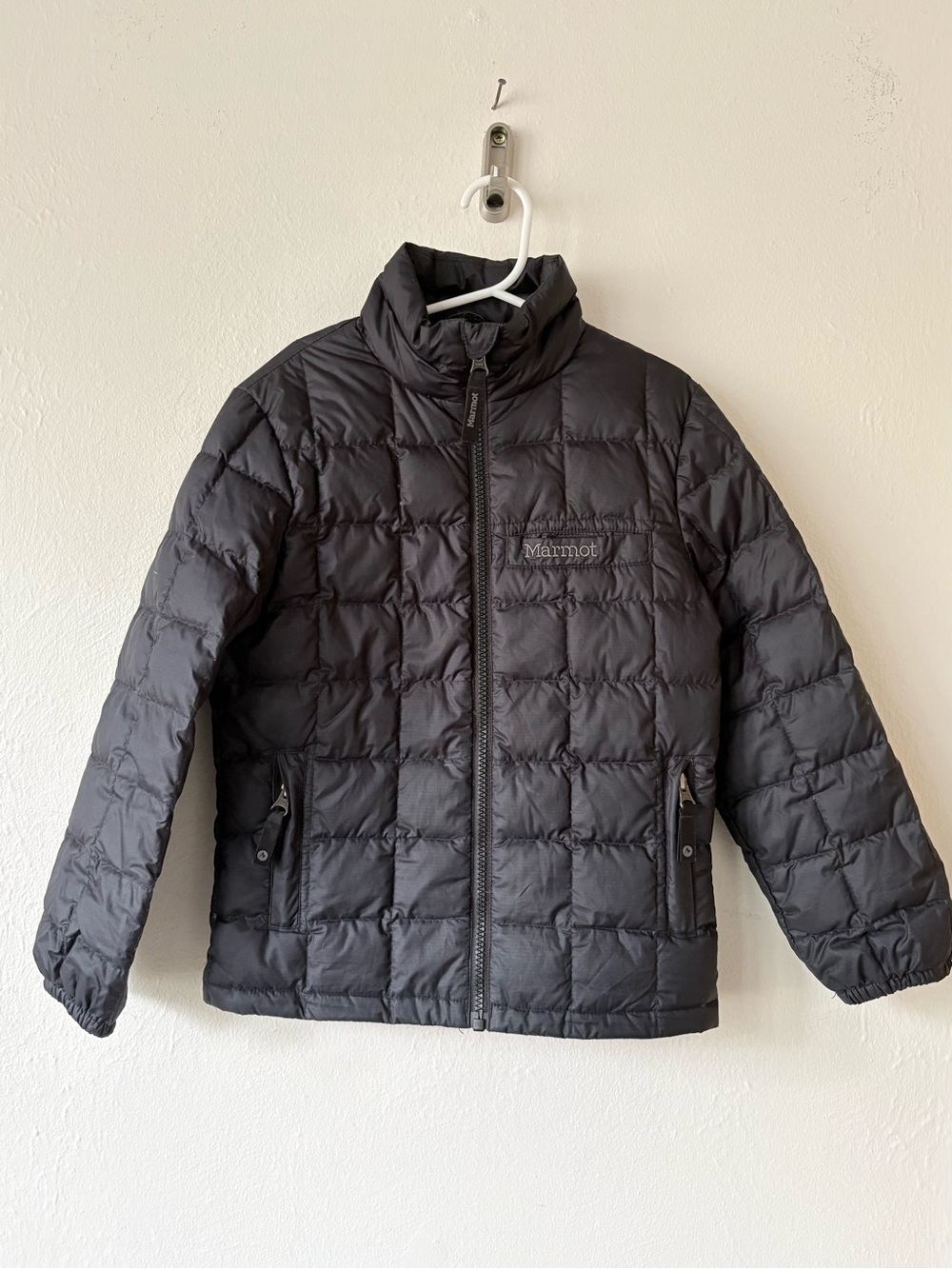 Marmot Kids' Black Down Quilted Puffer Jacket